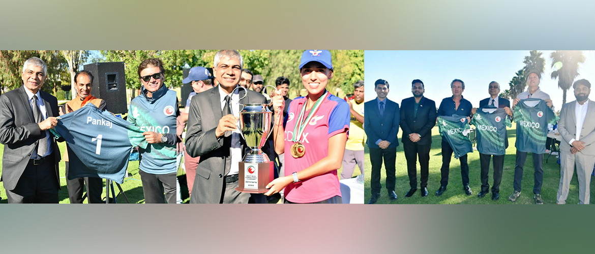  <div style="fcolor: #fff; font-weight: 600; font-size: 1.5em;">
<p style="font-size: 13.8px;">Attended the finals of National Cricket Championship during my visit to Queretaro.Congratulations to Mexico City women's and men's team on winning the finals.

Also met former mayor of El Marqués Mr. Mario Calzada Mercado  .We thank him for his continued support in promoting cricket in Mexico.
<br /><span style="text-align: center;">04 December 2022</span></p>
</div>