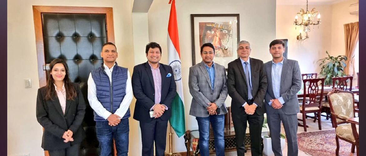  <div style="fcolor: #fff; font-weight: 600; font-size: 1.5em;">
<p style="font-size: 13.8px;">Ambassador Pankaj Sharma held a productive meeting with Mr. Ameya Prabhu, UAP Advisers & TVS Motor Company's Vice President of International Business Mr.Rahul Nayak & its other officials.

Discussions included boosting TVS's presence in México & Belize.


<br /><span style="text-align: center;">26 August 2022</span></p>
</div>