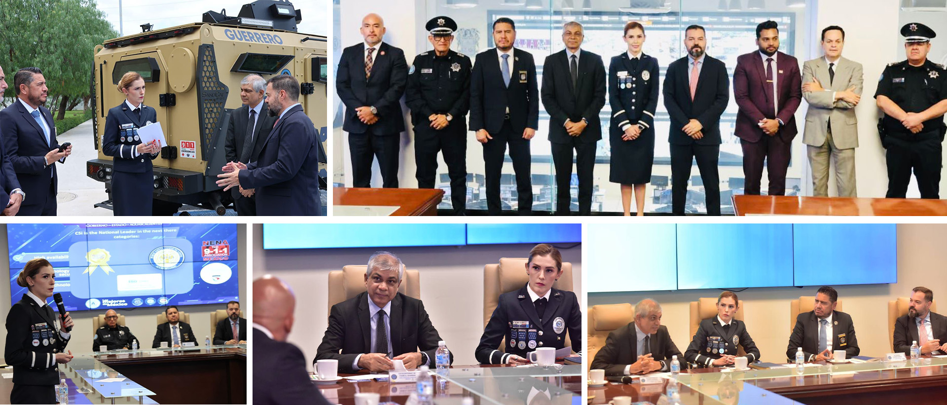  <div style="color: #fff; font-weight: 600; font-size: 1.5em;"> <p style="font-size: 13.8px;">Ambassador Pankaj Sharma visited the state-of-the-art C5 Security Centre in Aguascalientes today<br /><span style="text-align: center;">27.08.2025</span></p> </div>