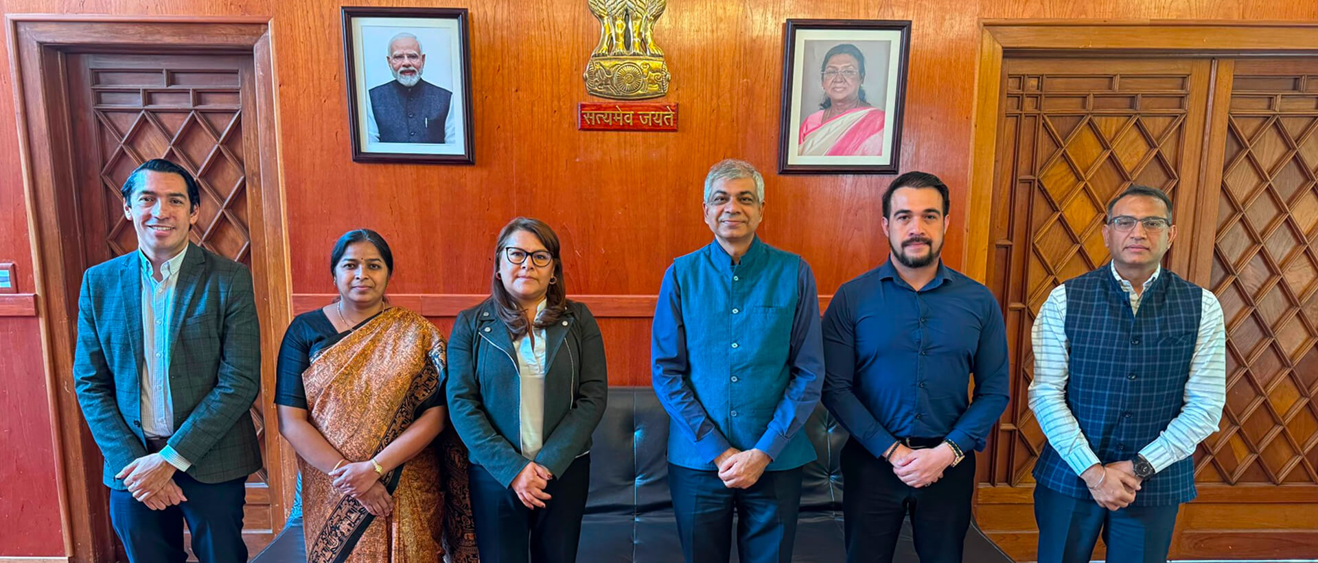  <div style="color: #fff; font-weight: 600; font-size: 1.5em;"> <p style="font-size: 13.8px;">The Ambassador met the Hon’ble Deputy Ms. Zaria Aguilera, President of the Mexico–India Friendship Group, discussed the roadmap of activities to further strengthen the bonds of friendship and cooperation between India and Mexico.<br /> <span style="text-align: center;">02 June 2026</span></p> </div>