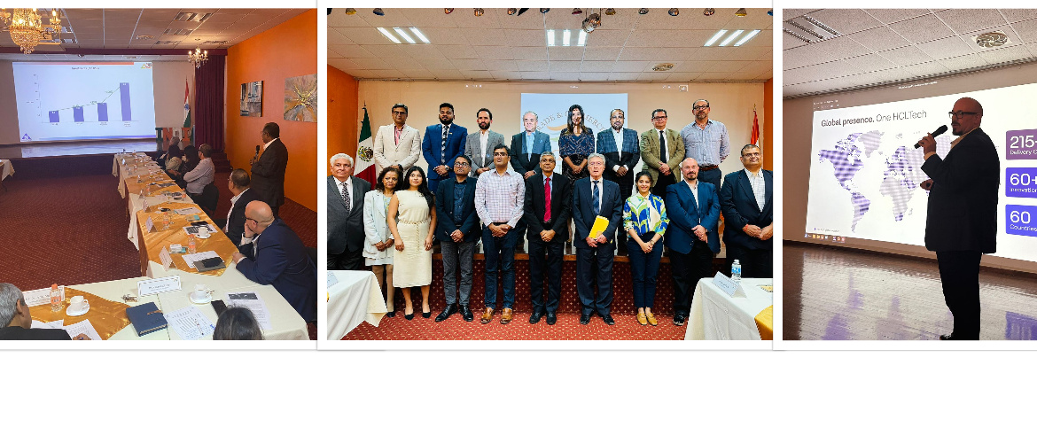  <div style="color: #fff; font-weight: 600; font-size: 1.5em;">
<p style="font-size: 13.8px;">
Amb. Pankaj Sharma and embassy officials interacted with members of Trade & Commerce Council of India & Mexico during second members meeting & business networking event. 

We also thank Ambassador Nouhad Mahmoud from Lebanese Business Chamber & Mr.Gustavo Vanzini, Head of International relations, State of Guanajuato. 

    <br /><span style="text-align: center;">06.10.2023</span></p>
</div>