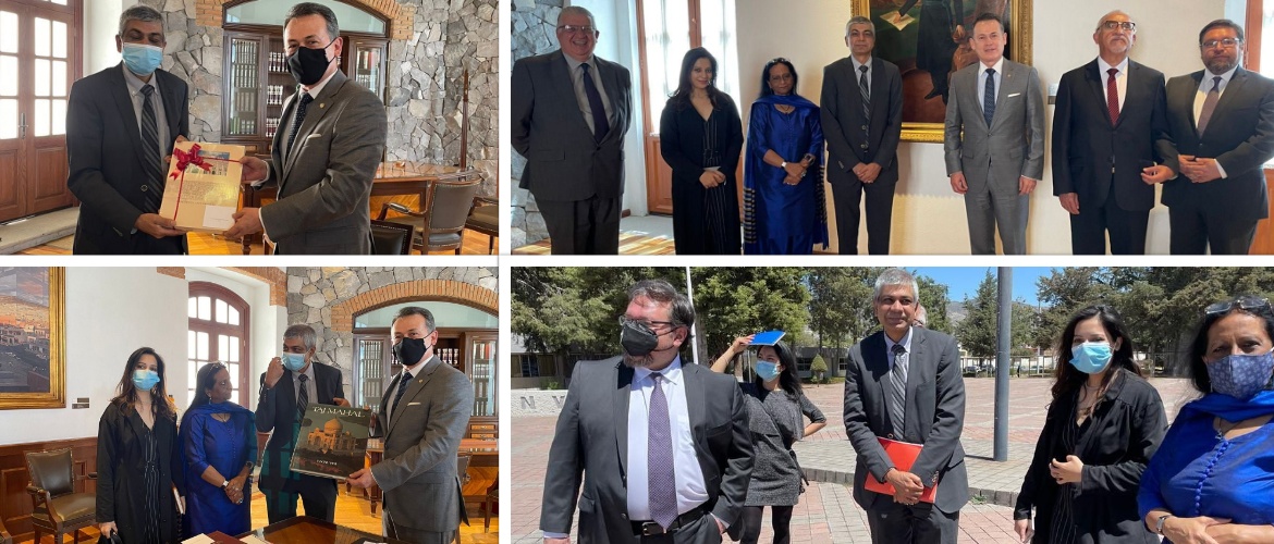  Ambassador Pankaj Sharma; Director of Gurudev Tagore Cultural Centre Dr ShriMati Das and team, Officer from Indian Embassy visited Autonomous University of Hidalgo to survey the site for installation of Swami Vivekanand Statue. Swami Vivekanand was a great social reformer, thinker and a philosopher.