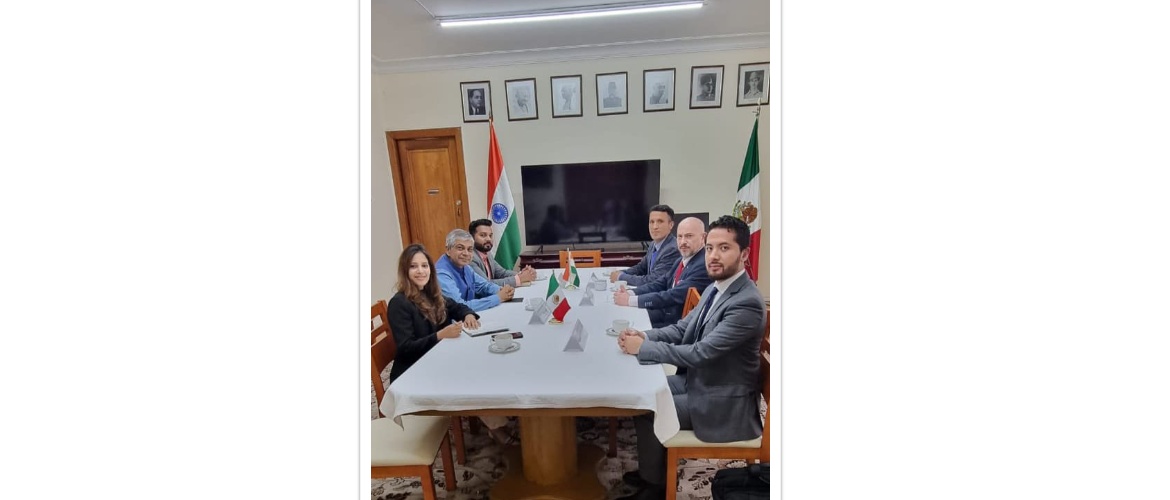  <div style="color: #fff; font-weight: 600; font-size: 1.5em;">
<p style="font-size: 13.8px;">
Amb Pankaj Sharma and embassy officials had a fruitful meeting with Dr. Julio Castillo, Director of Space Security at Mexican Space Agency (Agencia Espacial Mexicana) 

There was a discussion on the status of ongoing cooperation between ISRO - Indian Space Research Organisation  & Agencia Espacial Mexicana as well as future prospects. Dr. Castillo also congratulated ISRO for the successful Chandrayaan-3 mission.
    <br /><span style="text-align: center;">11.08.2023</span></p>
</div>