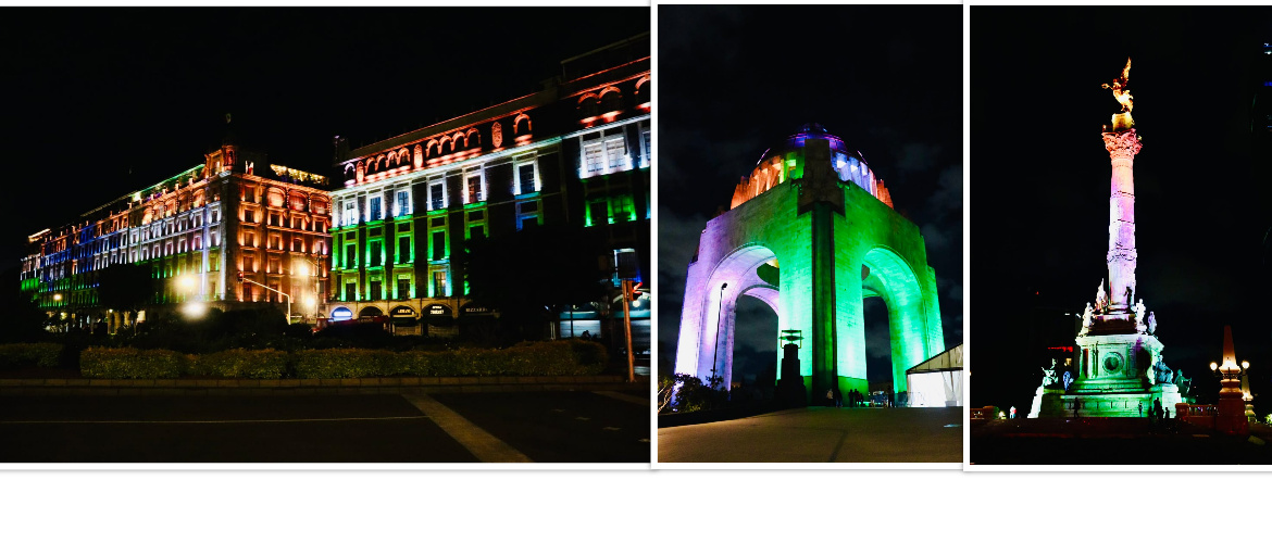  <div style="fcolor: #fff; font-weight: 600; font-size: 1.5em;">
<p style="font-size: 13.8px;">On occasion of 77th Independence Day of India, important iconic sites including Presidential Palace in Mexico City were lit up with Indian tricolors.

We thank the people & Government of Mexico through SRE for this warm gesture which also showcases our strong bond of friendship!
 
 <br /><span style="text-align: center;">15 August 2023</span></p>
</div>