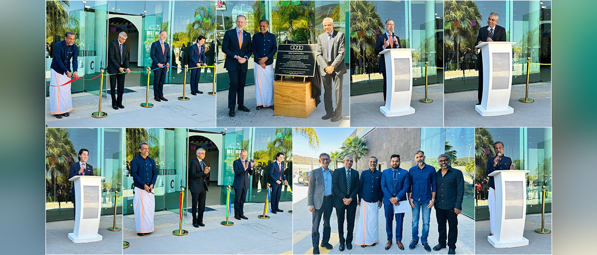  <div style="color: #fff; font-weight: 600; font-size: 1.5em;">
<p style="font-size: 13.8px;">
Amb Pankaj Sharma inaugurated the new HQ of Zoho in Queretaro,Mexico with Hon’ble Minister of Sustainable development, H.E. Mr. Marco del Prete & Mr. Sridhar Vembu,  Founder & CEO of Zoho.

Wished the team of Zoho all success & assured support in their future endeavors.



<br /><span style="text-align: center;">09.02.2024</span></p>
</div>