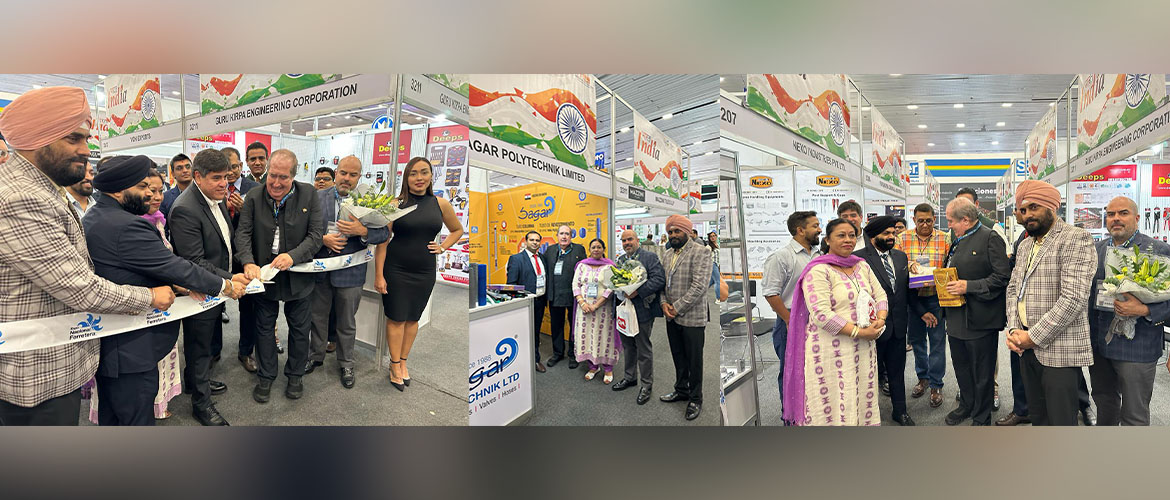  <div style="color: #fff; font-weight: 600; font-size: 1.5em;">
<p style="font-size: 13.8px;">
We are glad to see increasing participation from Indian companies at México's Expo Nacional Ferretera, one of the most imp. exhibitions that brings together the hardware, construction & electrical industries.
 
We thank our Honorary Consul of India in Guadalajara, Mr. Xavier Orendain for his support.
    <br /><span style="text-align: center;">07.09.2023</span></p>
</div>