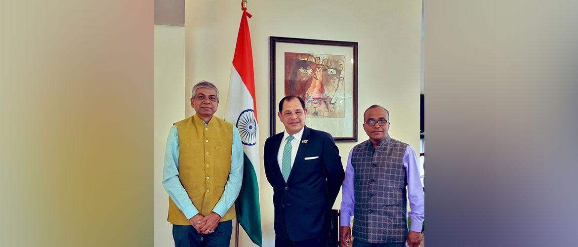  <div style="fcolor: #fff; font-weight: 600; font-size: 1.5em;">
<p style="font-size: 13.8px;">Met CEO of Mexican Federation of the Aerospace industry, Mr. Luis Lizcano and discussed upon the potential areas of cooperation between aerospace industries of INDIA and MEXICO.

Mr.Lizcano also extended an invitation to participate in upcoming FAMEX 2023.



<br /><span style="text-align: center;">12 January 2023</span></p>
</div>