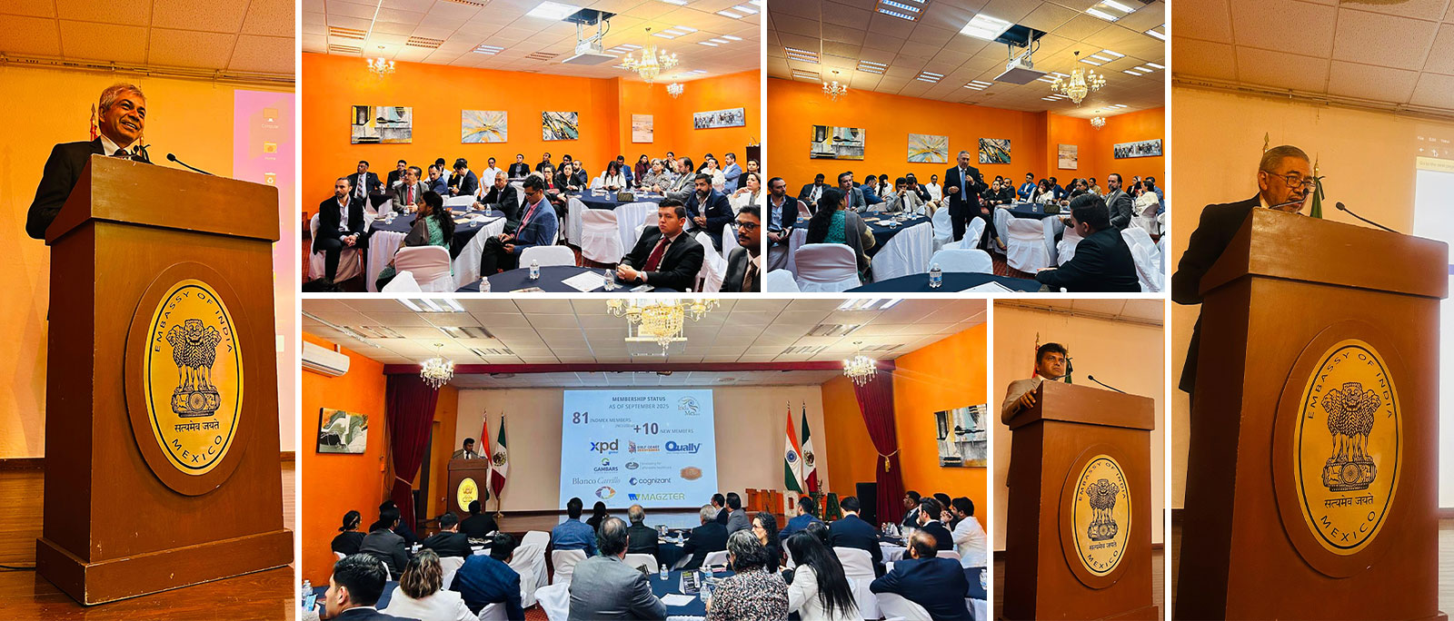  <div style="color: #fff; font-weight: 600; font-size: 1.5em;"> <p style="font-size: 13.8px;">First Executive Coffee Meeting of the IndMex Council at the Embassy<br /><span style="text-align: center;">23.09.2025</span></p> </div>