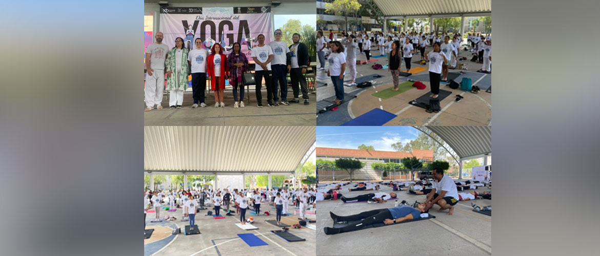  International Day of Yoga 2022!

Overwhelming response by yoga lovers for the Yoga practice held in San Luis Potosi. Some glimpses from the event. 
25 June 2022