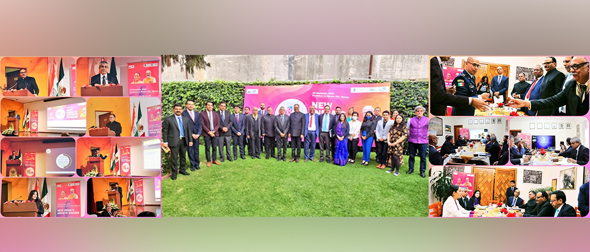  <div style="fcolor: #fff; font-weight: 600; font-size: 1.5em;">
<p style="font-size: 13.8px;">UP Global Investors Summit 2023 Roadshow in México with Hon'ble Deputy Chief Minister of Uttar Pradesh Shri Brajesh Pathak & delegation for attracting investment saw an impressive turnout with business leaders from across Mexico participating in the event
<br /><span style="text-align: center;">09 December 2022</span></p>
</div>