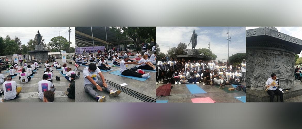  <div style="fcolor: #fff; font-weight: 600; font-size: 1.5em;">
<p style="font-size: 13.8px;">International Day of Yoga 2022!<br>

Day 3 of Yoga Practice at Explanada de la Alcaldia Iztapalapa.

<br /><span style="text-align: center;">16 June 2022</span></p>
</div>

