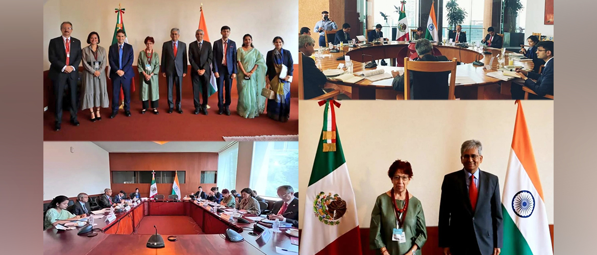  In line with the high level exchanges,the 6th India-Mexico Foreign Office Consultations led by Hon'ble Secretary (East) Ambassador Saurabh Kumar & Vice Minister H.E. Ms.Carmen Moreno Toscano concluded today in Mexico. The agenda covered entire range of bilateral, regional & multilateral issues.
29 June 2022