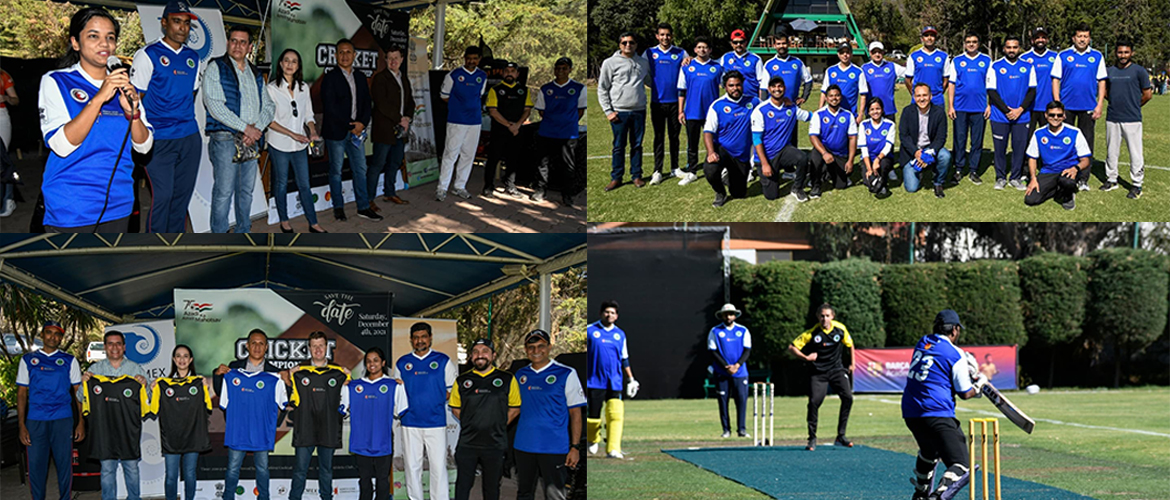  As part of Azadi ka Amrit Mahotsav, a friendly cricket match was held between Embassy of India and IMBC against Embassy of Australia and New Zealand in Mexico alongside ANZMEX.