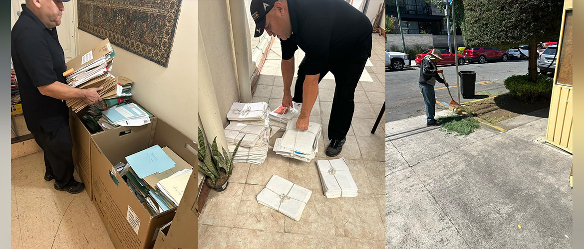  <div style="color: #fff; font-weight: 600; font-size: 1.5em;">
<p style="font-size: 13.8px;">
Continuing with "Swachhata Hi Seva" campaign, Embassy staff disposed of the old files/newspapers/magazines and carried out cleaning of auditorium & embassy premises. 

    <br /><span style="text-align: center;">06.10.2023</span></p>
</div>
