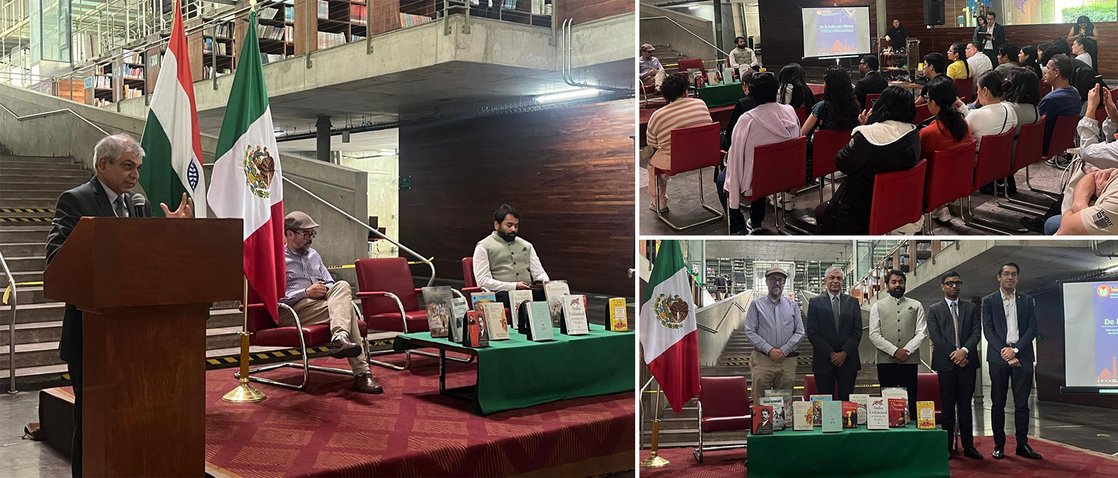  <div style="color: #fff; font-weight: 600; font-size: 1.5em;"> <p style="font-size: 13.8px;">Donated books on Indian culture, history and technology to Bibloteca Vasconcelos<br /><span style="text-align: center;">27.09.2025</span></p> </div>